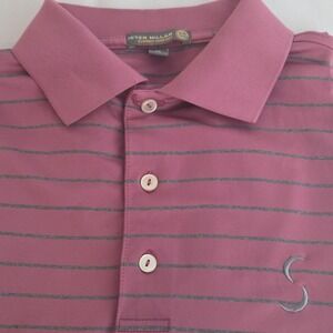 Peter Millar Summer Comfort Polo Shirt Sebonack Golf Sz Medium‎ Purple